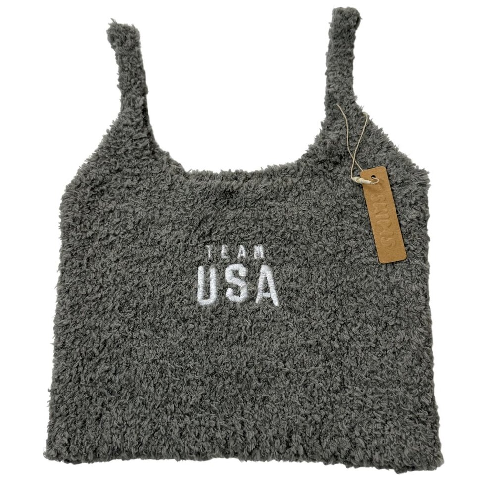 SKIMS‎ Cozy Knit Tank Top Team USA Grey XXS/XS